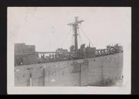 Navy tanker carrying Japanese prisoners of war
